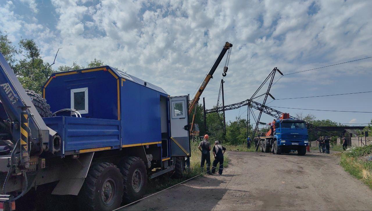 Кузбасс помогает в ликвидации последствий урагана в Горловке